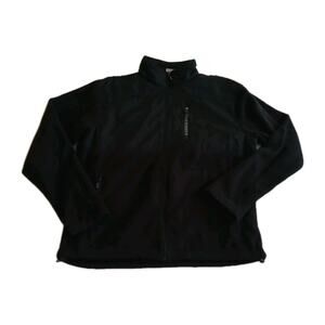 New Balance Mens XL Black Fleece Jacket Full Zip Warm Winter Coat Outdoor Casual